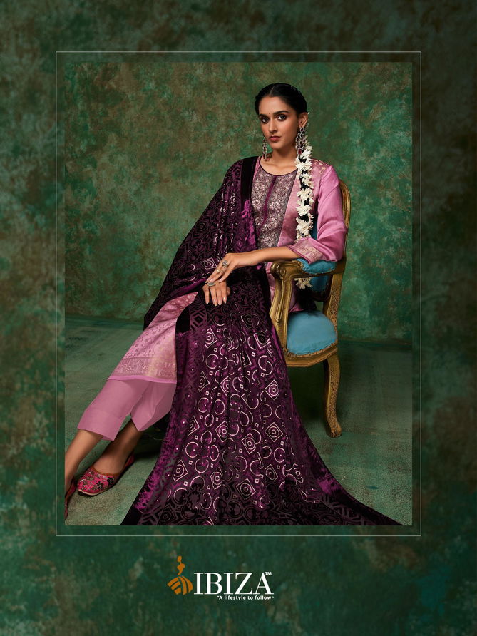 Pinara By Ibiza Morrocco Silk Jacquard Digital Printed Salwar Suits Exporters In India